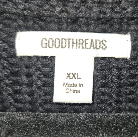 NWT! Cotton Sweater Shaker Stitch Mock Neck Women's XXL Black Fisherman NEW - Picture 3 of 13